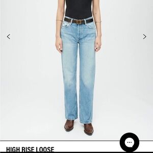 RE/DONE Women’s highrise loose jeans Button closure